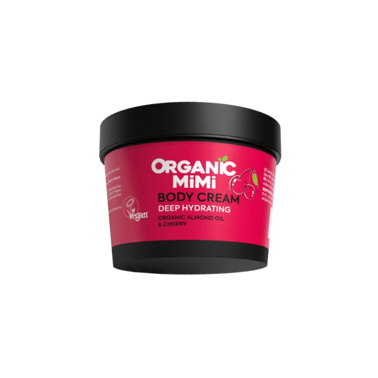 Body Cream with Organic Almond & Cherry - Myriad Beauty