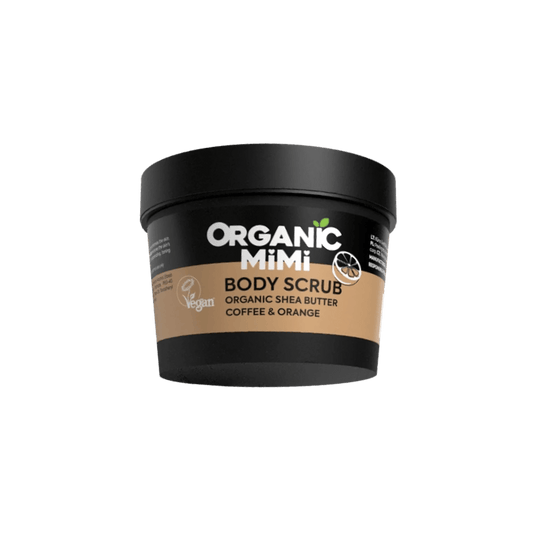 Body Scrub with Organic Shea Butter Coffee & Orange - Myriad Beauty