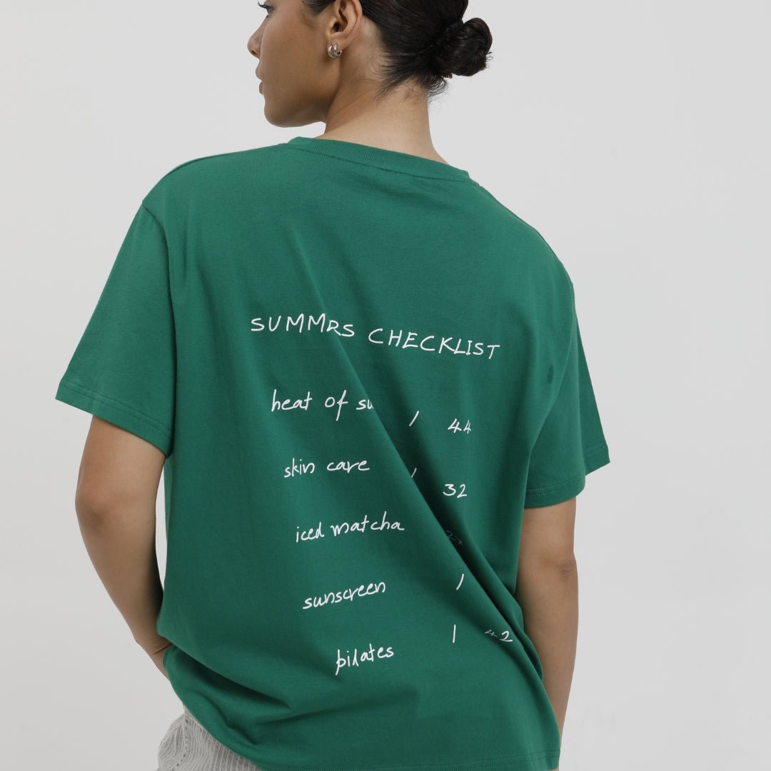 Fluke Studios x Myriad Beauty Summer Checklist T-Shirt - Myriad Beauty