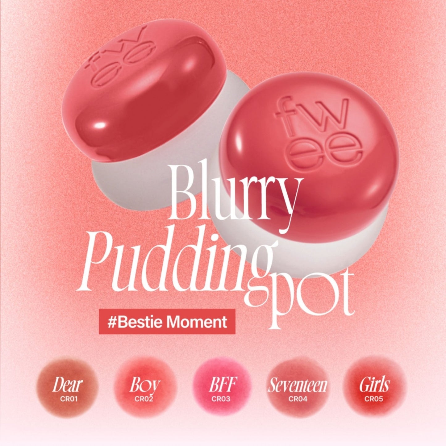 Lip & Cheek Blurry Pudding Pot CR01 Dear - Myriad Beauty