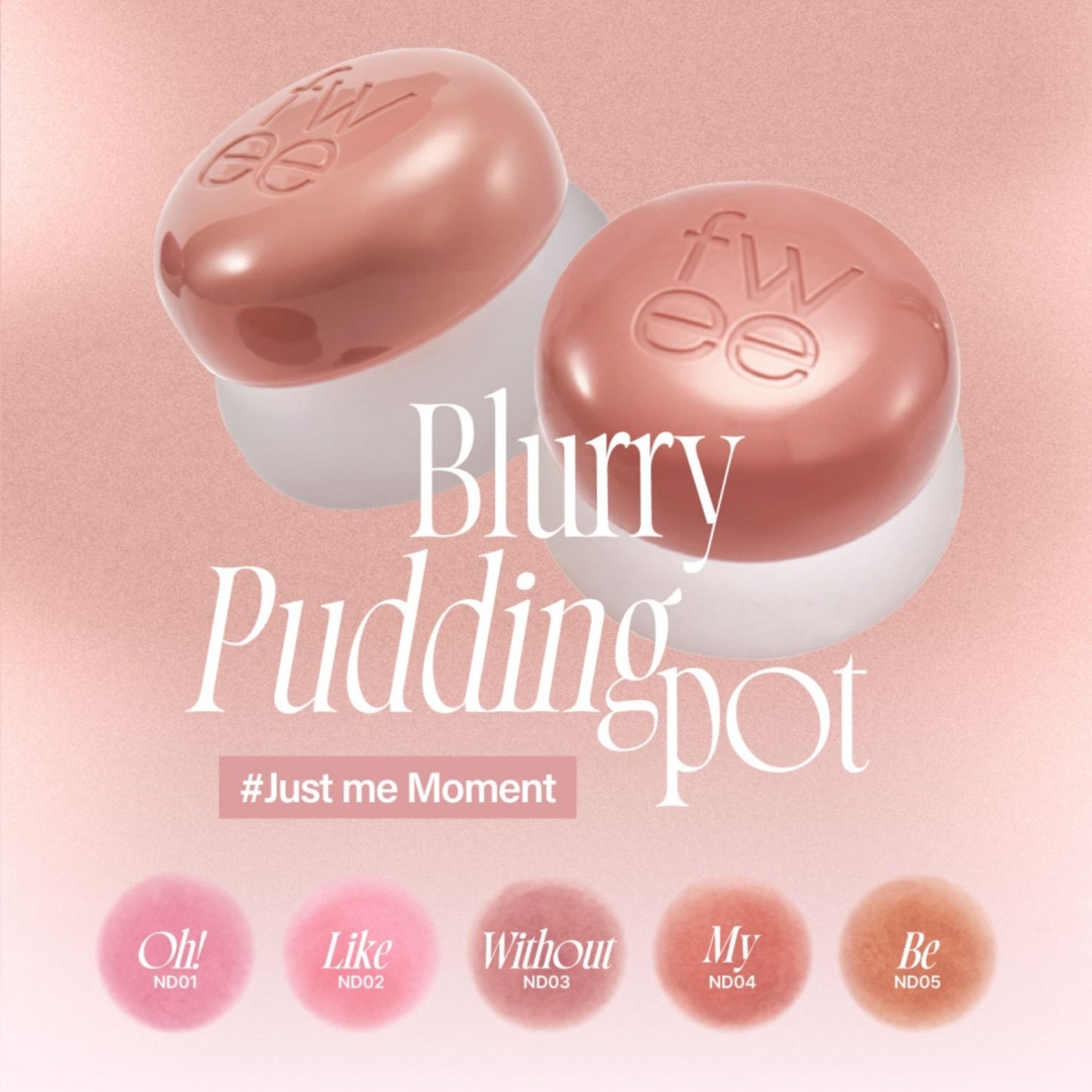 Lip & Cheek Blurry Pudding Pot ND01 Oh! - Myriad Beauty