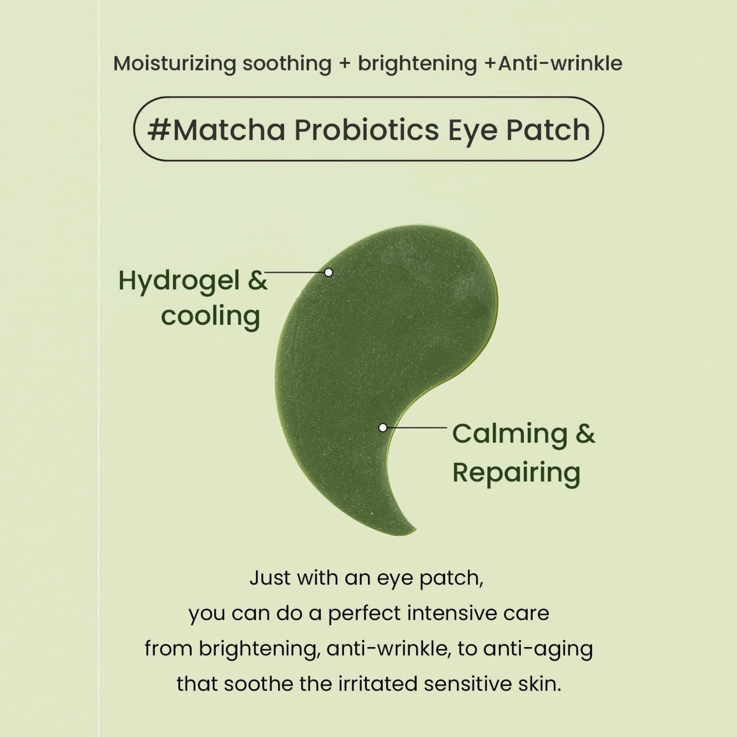 Matcha Biome Hydrogel Eye Patch - Myriad Beauty