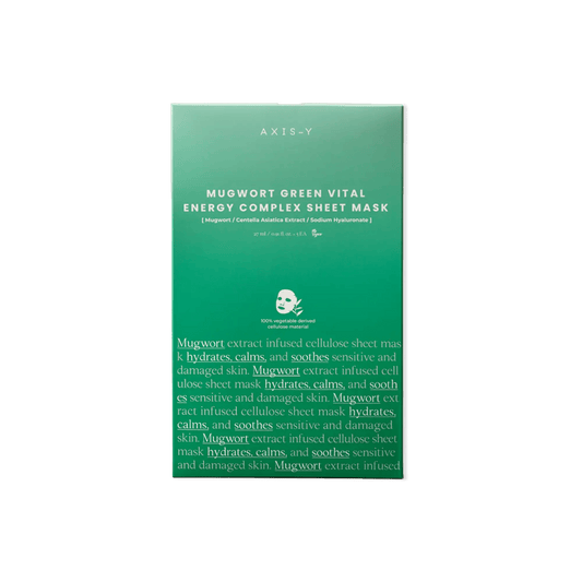 Mugwort Green Vital Energy Complex Sheet Mask - Myriad Beauty